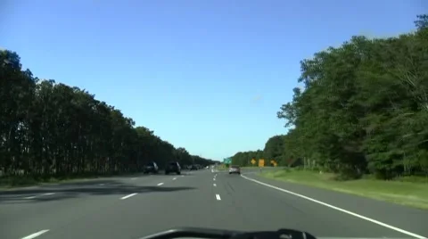 Entrance to expressway Stock Footage 8601576