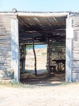 Entrance that frames the exit Stock Photos