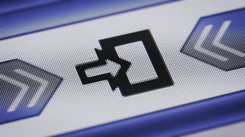 Entrance icon on the screen. Looping. Stock Footage 41279506