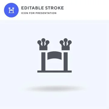 Entrance icon vector, filled flat sign, solid pictogram isolated on white, logo Illustrazione stock