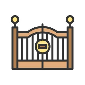 Entrance icon vector image. Illustrazione stock