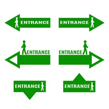 Entrance Stock Illustration