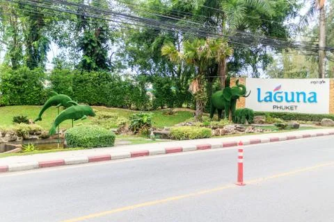 Entrance to the Laguna complex Foto stock