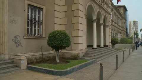 Entrance of Large Building Stock Footage 110243202