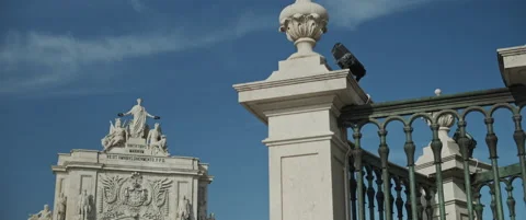 An entrance to the Lisbon History Center Stock Footage 151354553