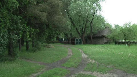 The entrance to the old yard Stock Footage 38282326