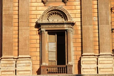 Entrance of the Prefettura of Taranto (Italy) Stock Photos