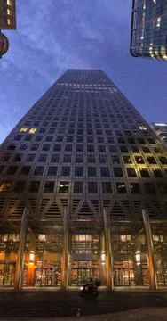 Entrance to a skyscraper Stock Photos