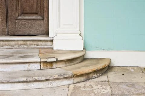 Entrance steps Foto stock