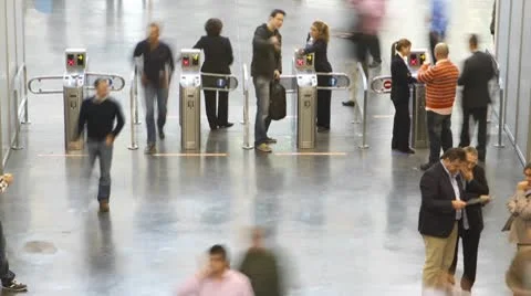 Entrance Time Lapse Stock-Footage 8983052