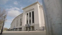 Side View of Yankee Stadium Entrance - D, Stock Video