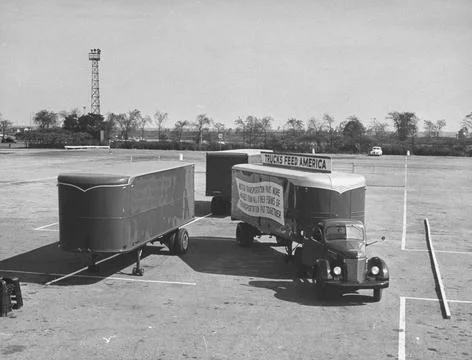 An entrant demonstrating parallel parking expertise during a truck roadeo contes Stock Photos