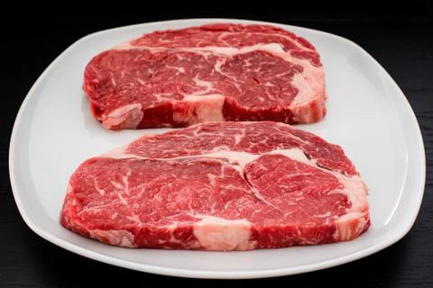 Entrecote steaks Stock Photos