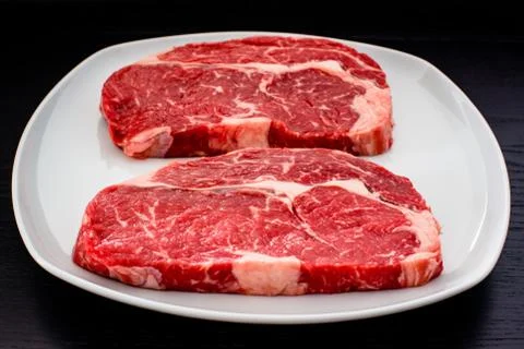 Entrecote steaks Stock Photos