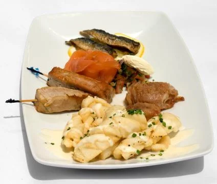 Entree Tasting Plate Foto stock