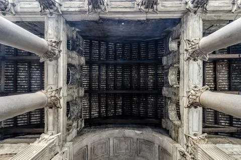 Entrence of the Pantheon Stock Photos