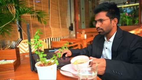 An Entrepreneur Focused on Work Stock Footage 281334995