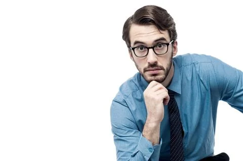 Entrepreneur lost in thoughts Stock Photos