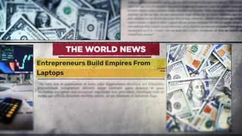 Entrepreneurs Build Empires From Laptops Video stock 333263591