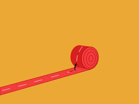 Entrepreneurs create their own path Stock Illustration
