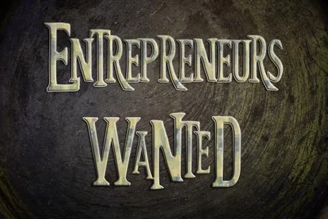 Entrepreneurs wanted concept Stock Illustration