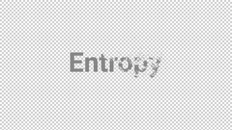 Entropy - Abstract Word Representation Stock Illustration