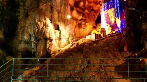 Entry of the Batu caves in Malaysia Stock Footage 65207352