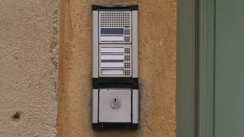 Entry bells and intercoms sequence Video stock 233842508