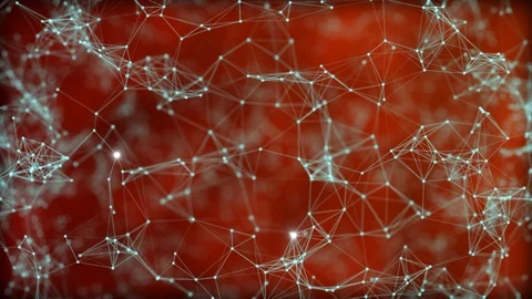 Entry into the brain with plexus that simulates neurons Stock Footage 128311396