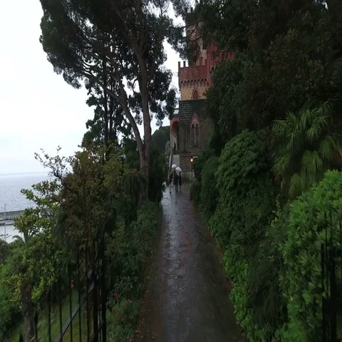 The entry of a castle Stock Footage 69413571