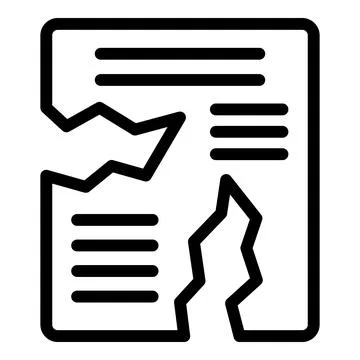 Entry document pass icon outline vector. Access key Stock Illustration