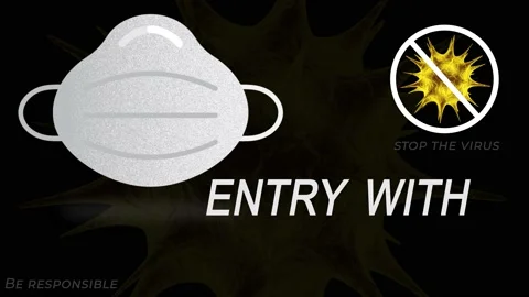 Entry with masks only Stock-Footage 136212564