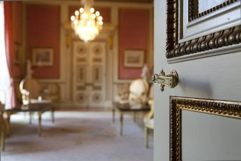 Entry to palace Stock Photos