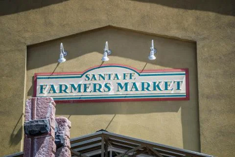 An entry point to a specific place in Santa Fe, New Mexico Stock Photos
