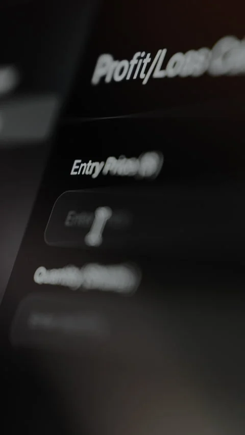 Entry Price Input field to set the price for a trade Stock Footage 328852180