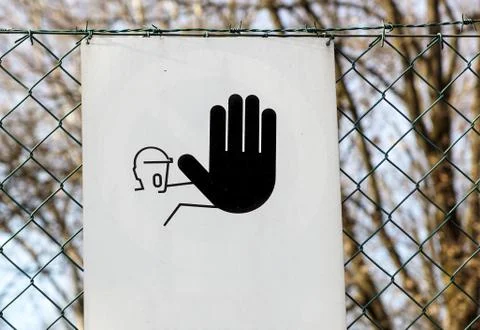 Entry prohibited sign, do not enter, keep out, entrance forbidden Stock Photos