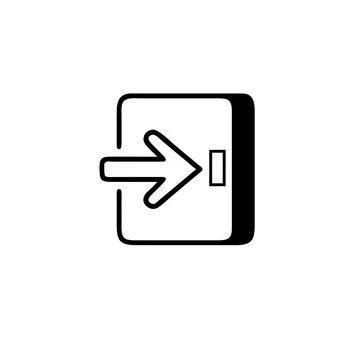 Entry sign Stock Illustration