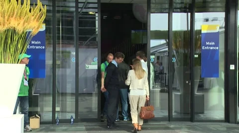 Entry in stadium pass check in Stock Footage 47862412