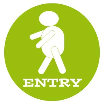 Entry symbol Stock Illustration