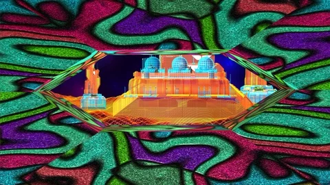 Entry into the world of virtual reality. Stock Footage 115573732