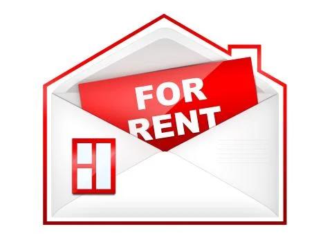 Envelop - For Rent Stock-Illustration