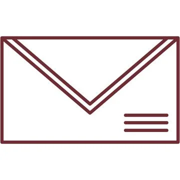 Envelop vector mail icon email letter symbol Stock Illustration