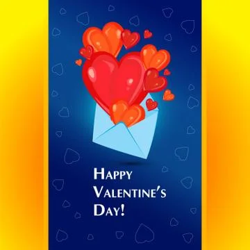 Envelope and heart Stock Illustration