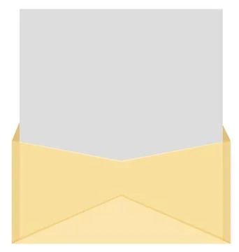 Envelope and letter Stock Illustration