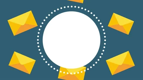 Envelope animation concept. Stock Footage 168083202