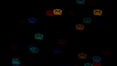 Envelope Bokeh Multicolor Lights TILT UP Stock Footage 84593032
