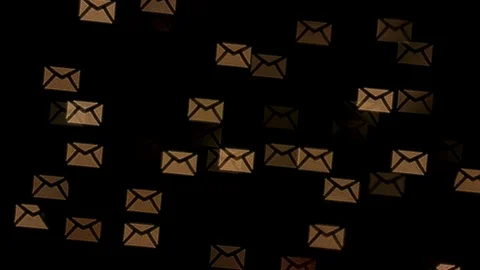 Envelope Bokeh White Lights RACK Stock Footage 84711327