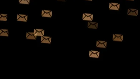 Envelope Bokeh White Lights TILT DOWN Stock Footage 84711371
