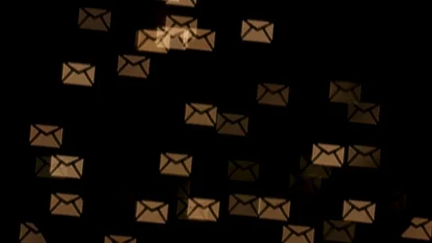 Envelope Bokeh White Lights TILT UP Stock Footage 84711401