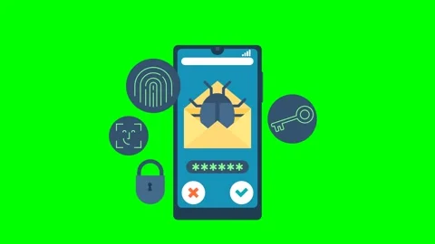 Envelope with bug. Virus, malware, email fraud, e-mail spam, phishing scam Stock Footage 268582761